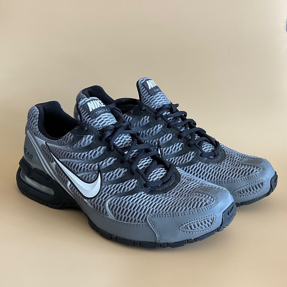 Nike Mens Air Max Torch 4 Cool Grey 343846 012 Black